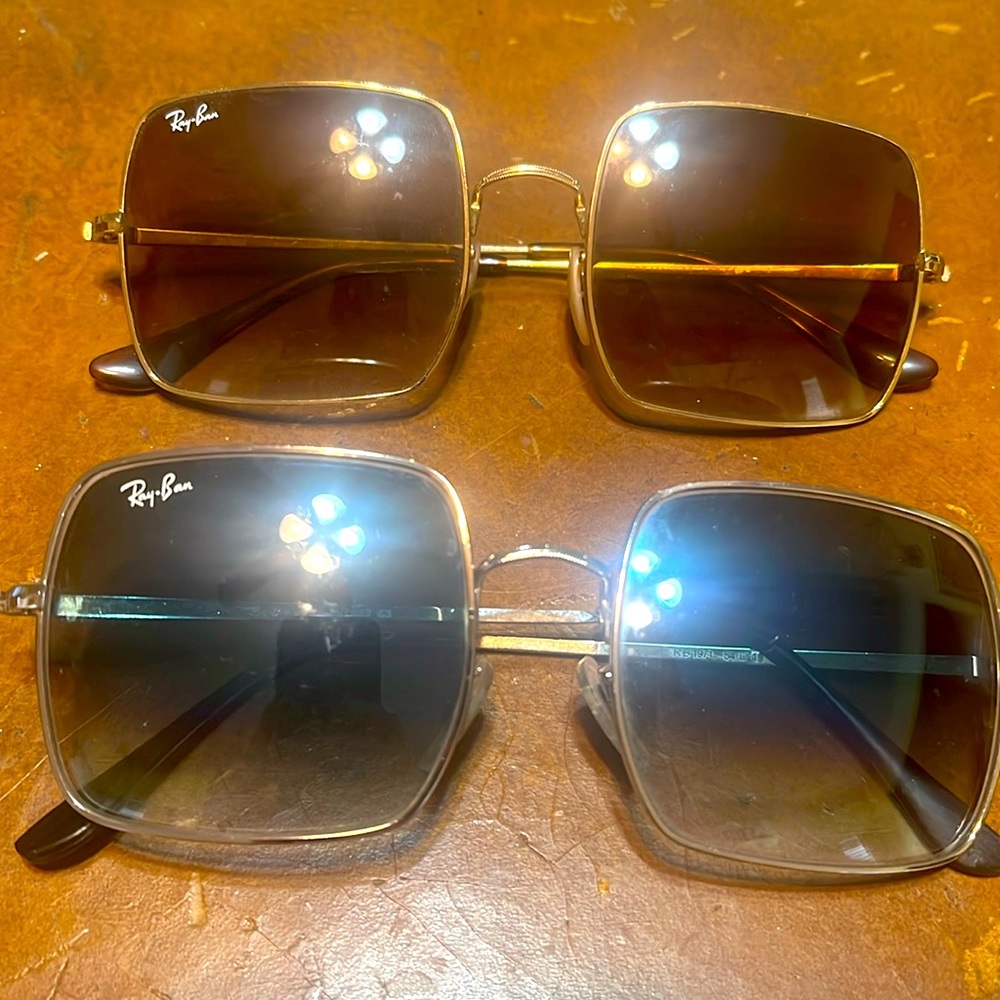2 Pair Bundle- Square 70s RayBans
